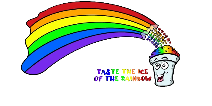 Taste the Ice of the Rainbow Logo